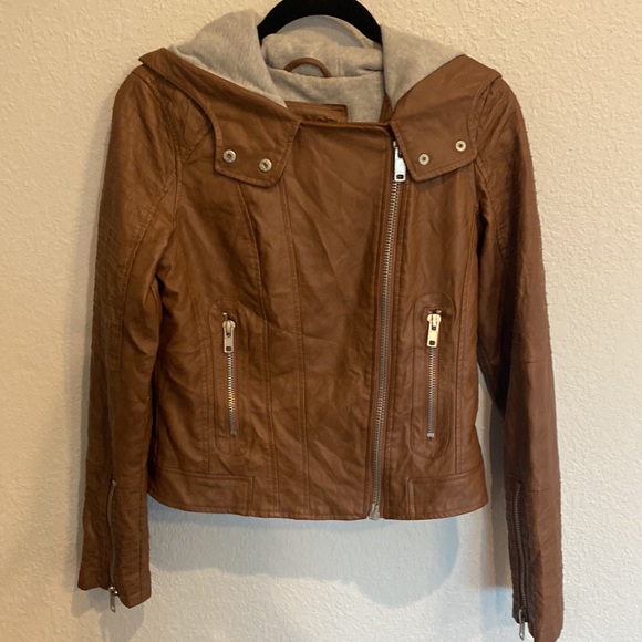 Garage traditional brown leather jacket - Picture 3 of 9